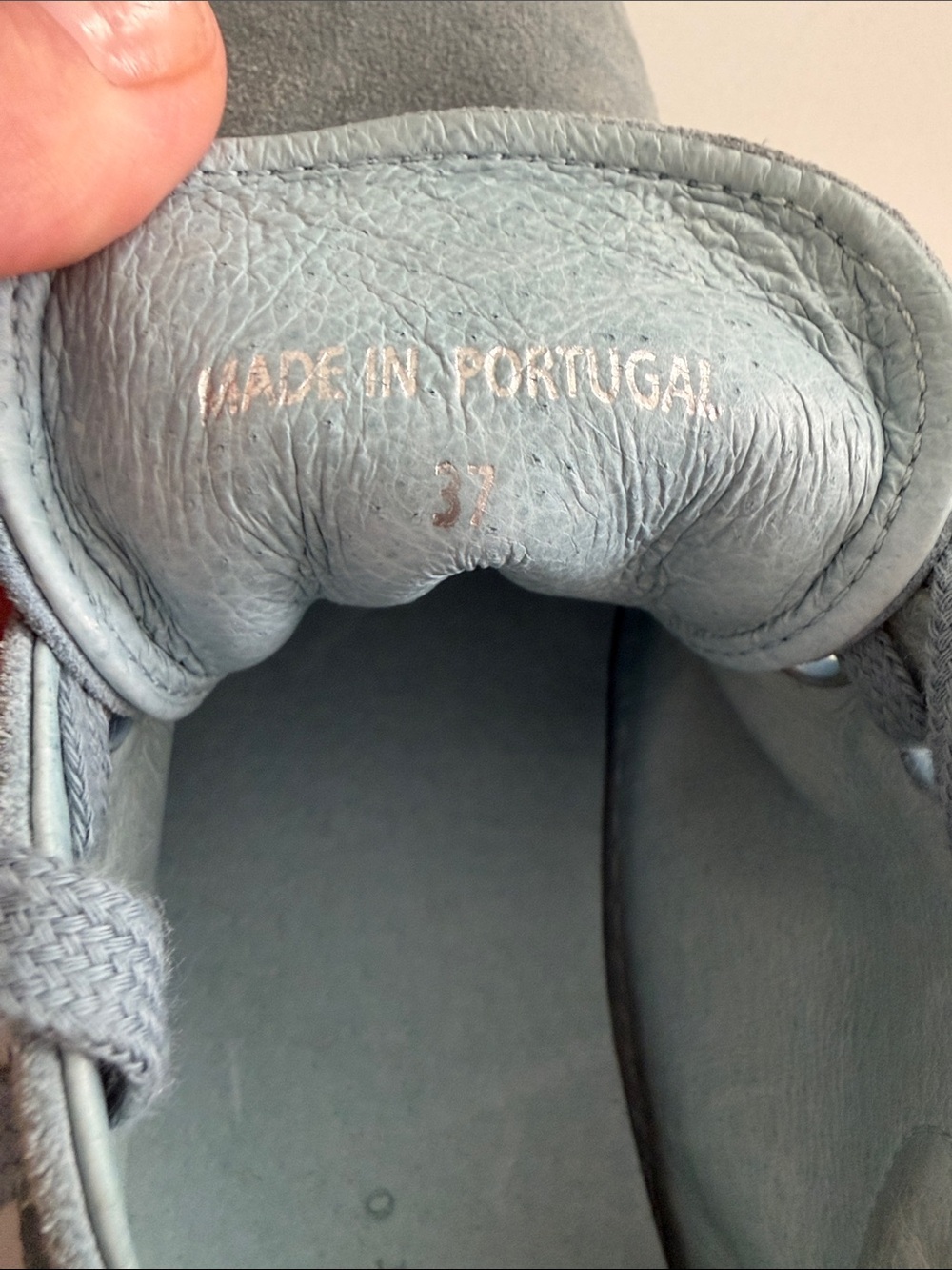 Sandro Women's Casual Suede Lace-Up Sneakers in Dusty Blue - Picture 3 of 7